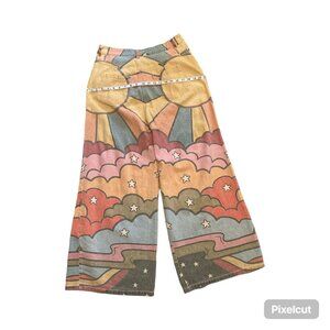 Wide leg size L Pants